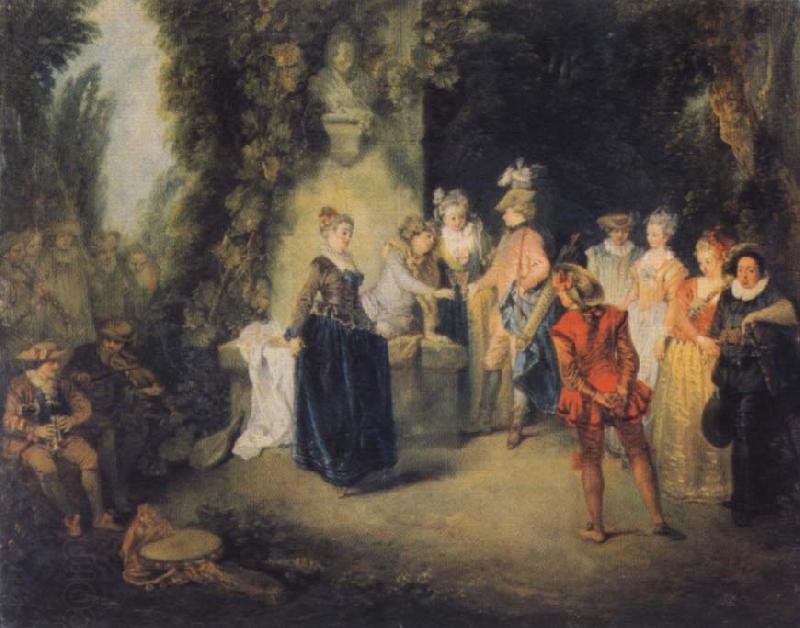 Jean-Antoine Watteau Museum national the Franzosische Komodie China oil painting art